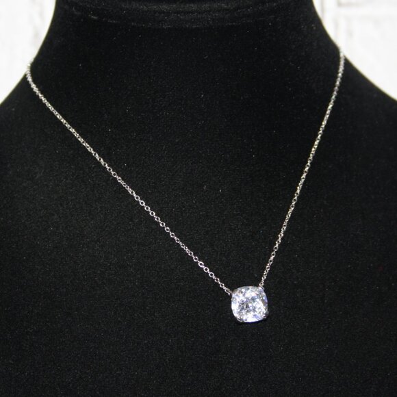 Stunning silver and CZ sparkling necklace 16-18" - Picture 1 of 5